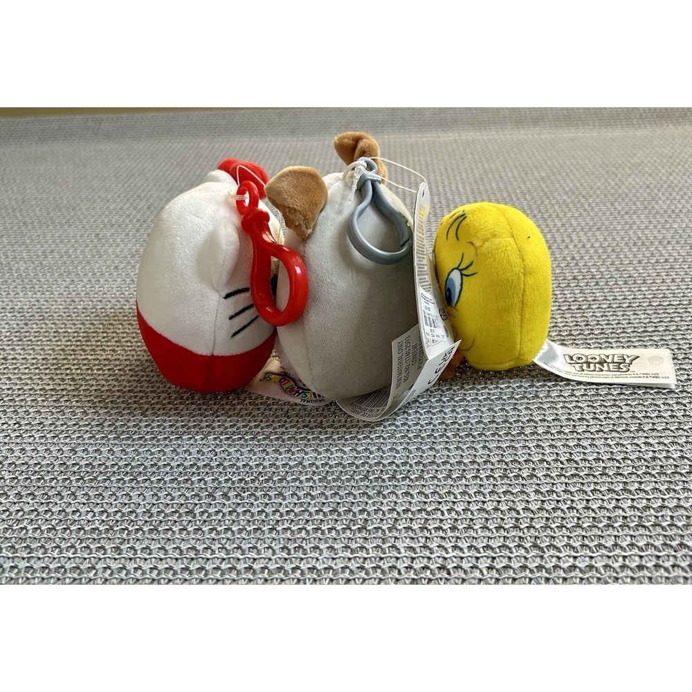 Squishmallows Hello Kitty Tweety Harrison Plush Clip Lot Multi NWT/NWOT - Picture 5 of 5